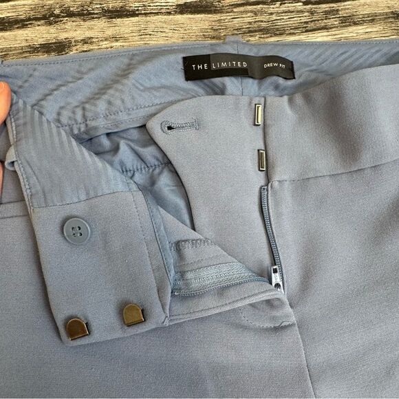 The Limited Womens Drew Fit Dress Pants Slacks 10 Periwinkle Light Blue Mid Rise - Picture 4 of 9